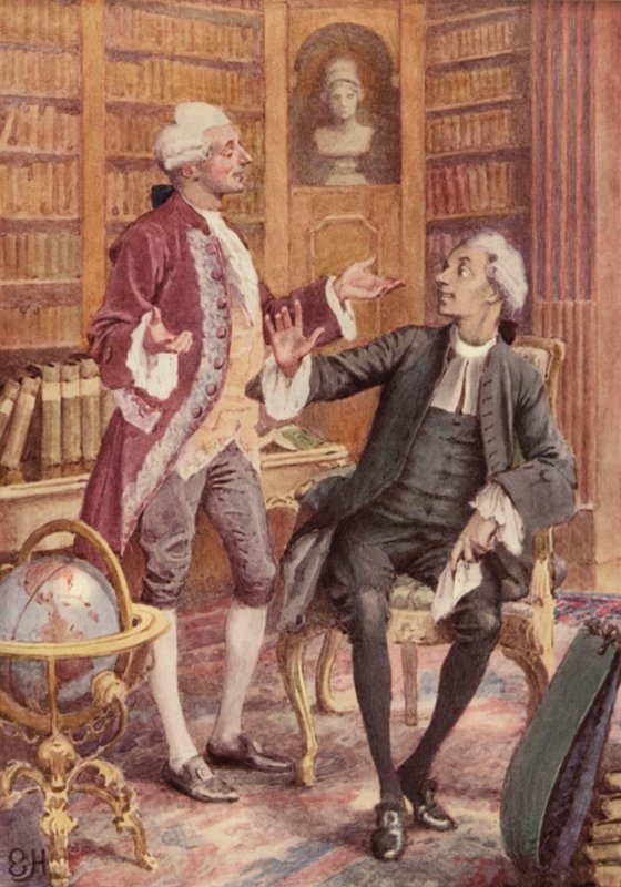 Illustration til A Sentimental Journey af Laurence Sterne af Everard Hopkins