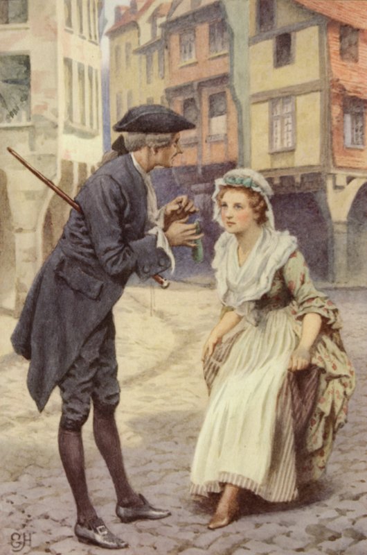 Illustration til A Sentimental Journey af Laurence Sterne af Everard Hopkins