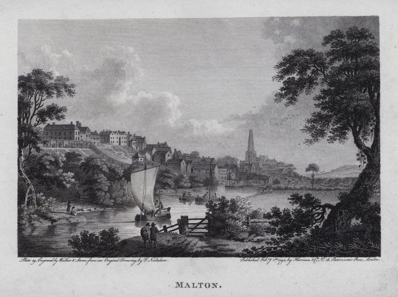 Malton (gravering) af F. (after) Nicholson