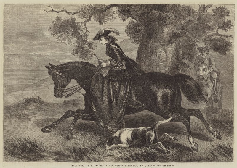 Full Cry, i vinterudstillingen, nr. 7, Haymarket af F. Tayler