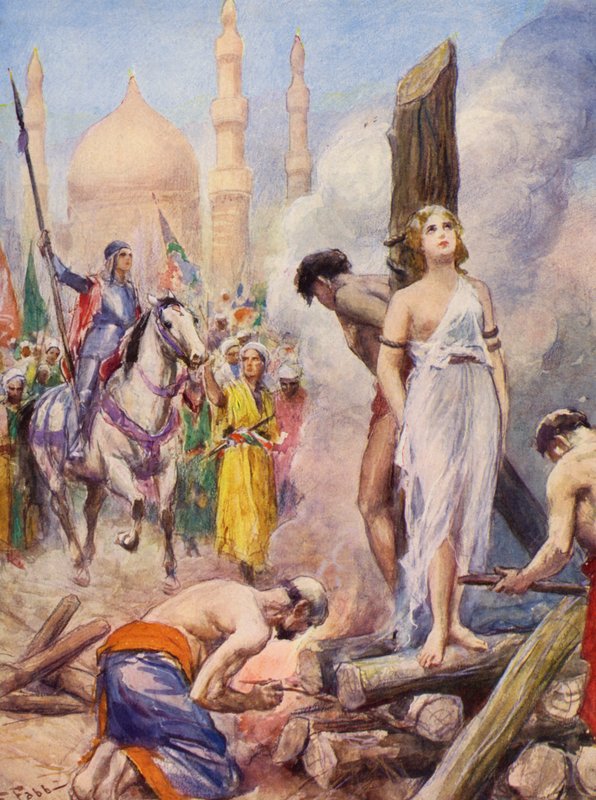 La Gerusalemme Liberata af Torquato Tasso: Canto II, strofe 42 (farvelitografi) af Fabio Fabbi