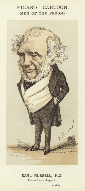 Karikatur af jarl Russell af Faustin