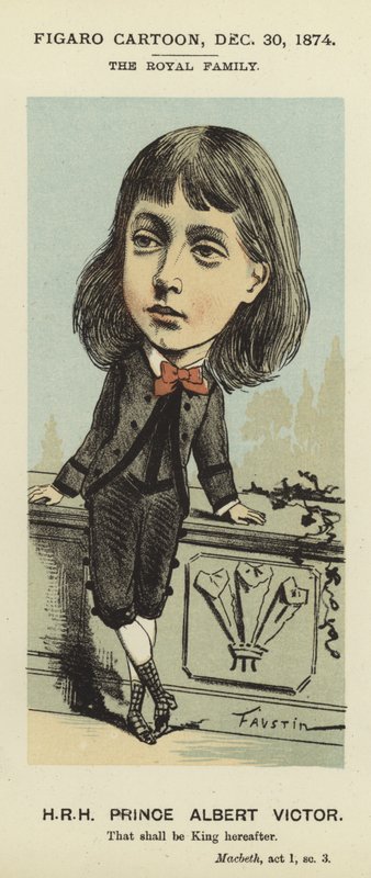 Karikatur af Prins Albert Victor af Faustin