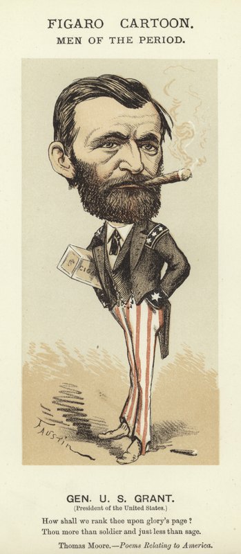 Karikatur af Ulysses S Grant af Faustin