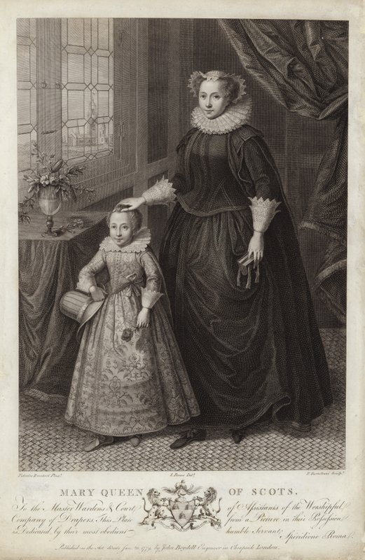 Portræt af Mary, Queen of Scots, og hendes søn, James af Federico Zuccaro