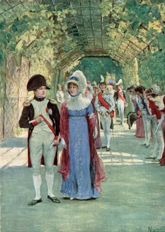 Napoleon og Marie Louise ved Compiegne af Felicien baron de Myrbach Rheinfeld