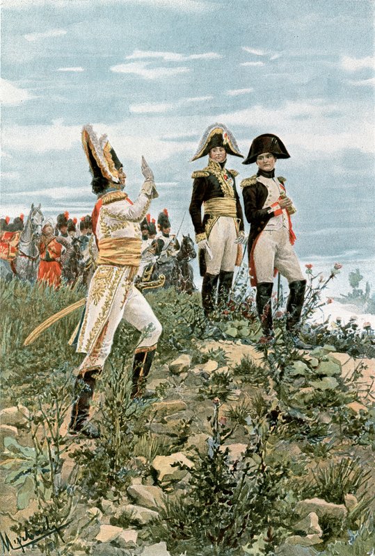 Prins Murat hilser kejseren af Felicien baron de Myrbach Rheinfeld