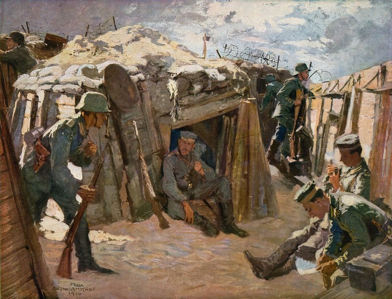 Slagmarken i det vestlige Flandern af Felix Schwormstadt