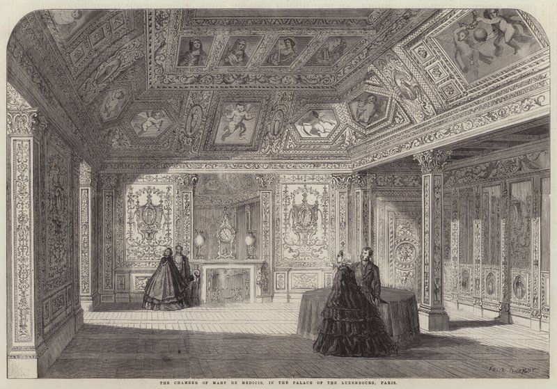 Mary de Medicis kammer, i Palace of the Luxembourg, Paris af Felix Thorigny