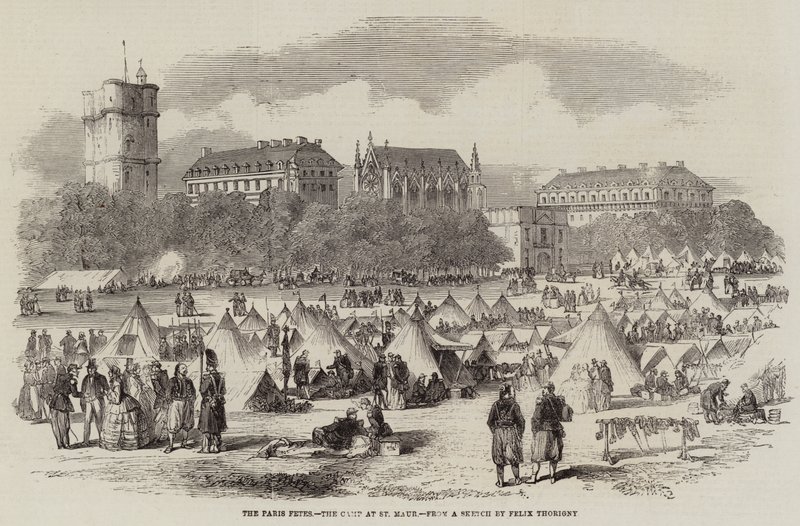 Paris-festerne, lejren ved St. Maur af Felix Thorigny