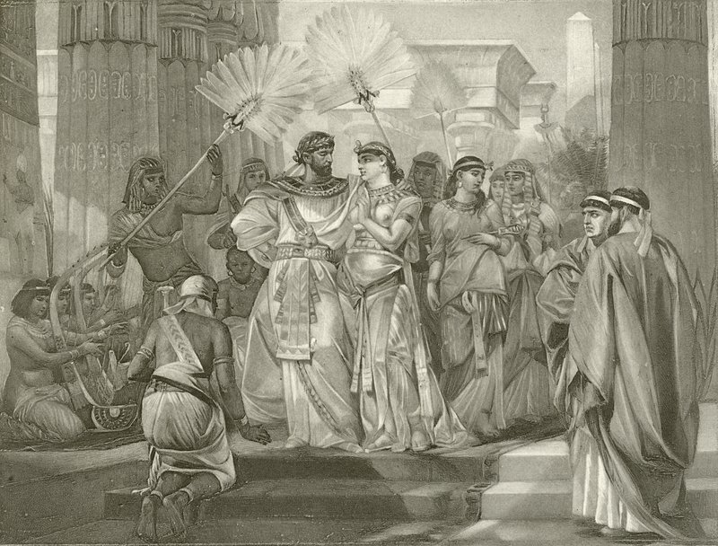 Antony og Cleopatra. Akt I, Scene I (dybtryk) af Felix Octavius Carr Darley