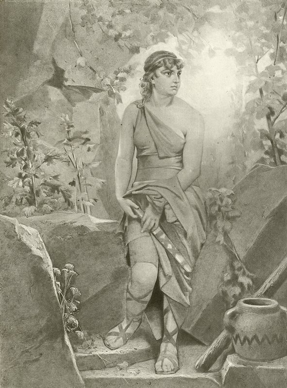 Cymbeline. Akt III, Scene VI (dybtryk) af Felix Octavius Carr Darley