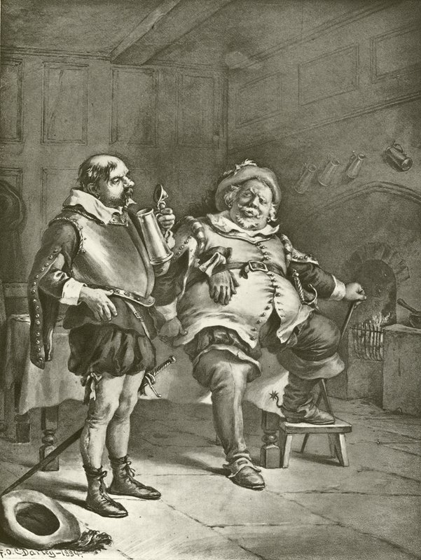 Første del Kong Henrik IV. Akt III, Scene III (dybtryk) af Felix Octavius Carr Darley