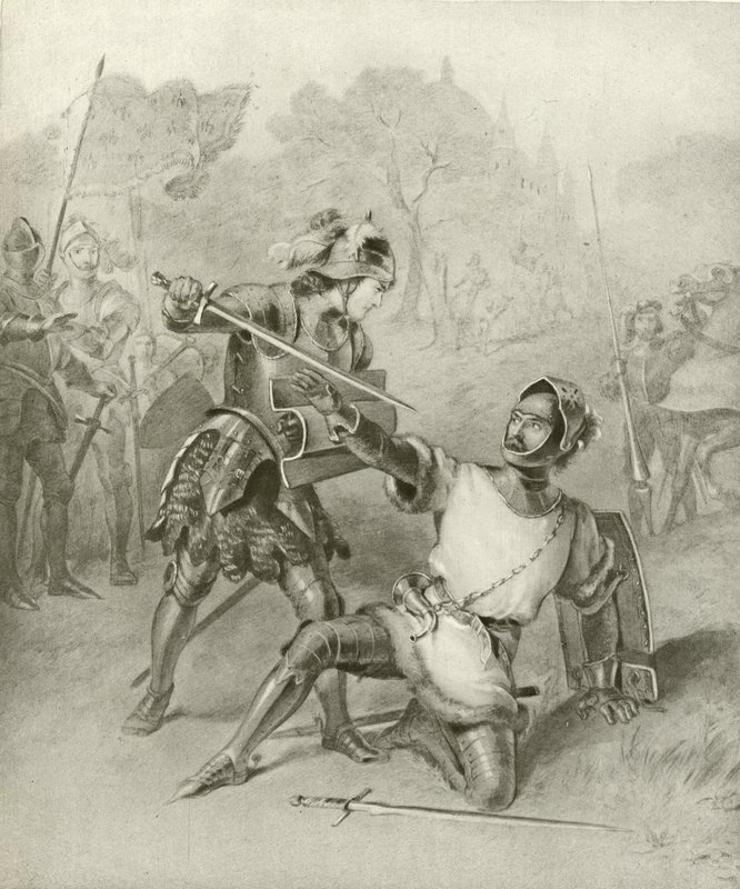Første del af kong Henrik VI. Akt I, Scene II (dybtryk) af Felix Octavius Carr Darley