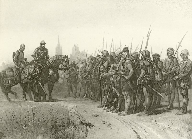 Første del af Kong Henrik den IV. Akt IV, Scene II (dybtryk) af Felix Octavius Carr Darley