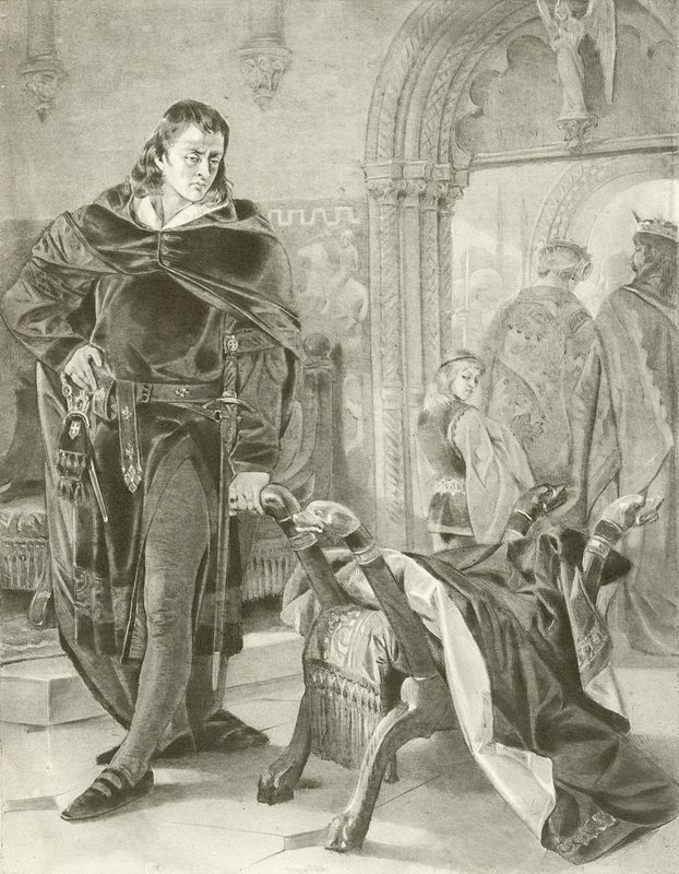 Hamlet. Akt I, Scene II (dybtryk) af Felix Octavius Carr Darley