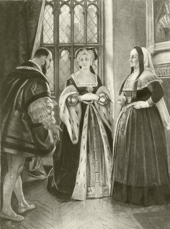 Kong Henrik VIII. Akt II, Scene III (dybtryk) af Felix Octavius Carr Darley