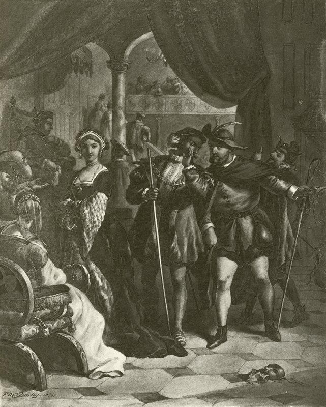 Kong Henrik VIII. Akt I, Scene IV (dybtryk) af Felix Octavius Carr Darley