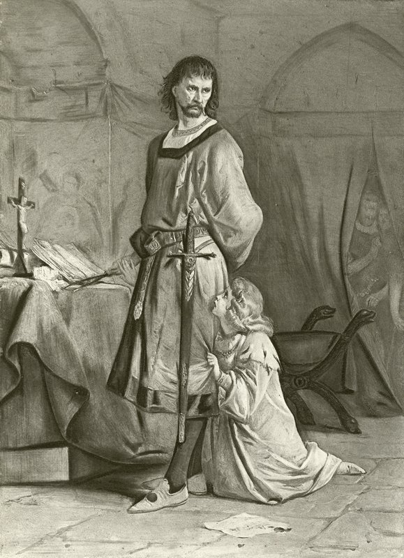 Kong John. Akt IV, Scene I (dybtryk) af Felix Octavius Carr Darley