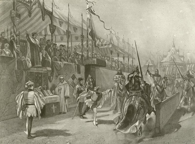 Kong Richard II. Akt I, Scene III (dybtryk) af Felix Octavius Carr Darley
