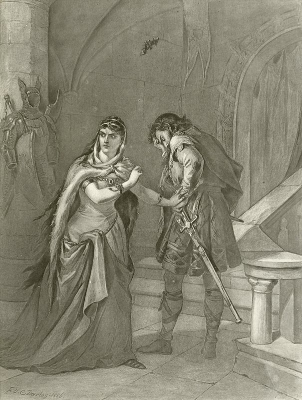 Macbeth. Akt II, Scene II (dybtryk) af Felix Octavius Carr Darley