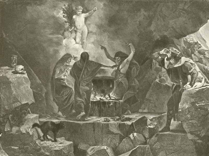 Macbeth. Akt IV, Scene I (dybtryk) af Felix Octavius Carr Darley