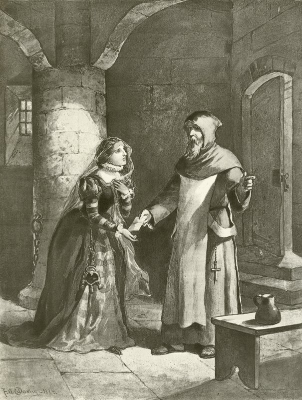 Mål for mål. Akt IV, Scene III (dybtryk) af Felix Octavius Carr Darley