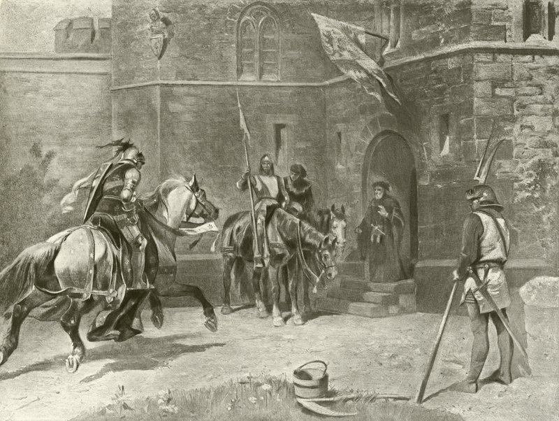 Anden del Kong Henrik IV. Akt I, Scene I (dybtryk) af Felix Octavius Carr Darley