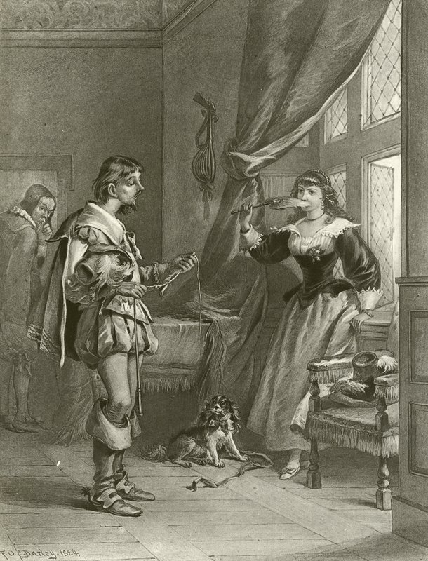 De glade koner fra Windsor. Akt III, Scene IV (dybtryk) af Felix Octavius Carr Darley