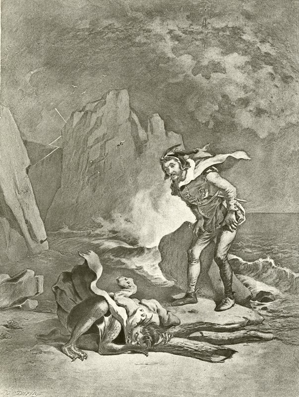 Stormen. Akt II, Scene II (dybtryk) af Felix Octavius Carr Darley