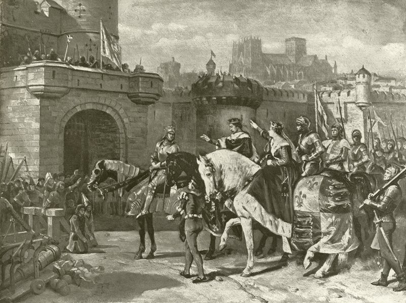 Tredje del af Henrik VI. Akt II, Scene II (dybtryk) af Felix Octavius Carr Darley