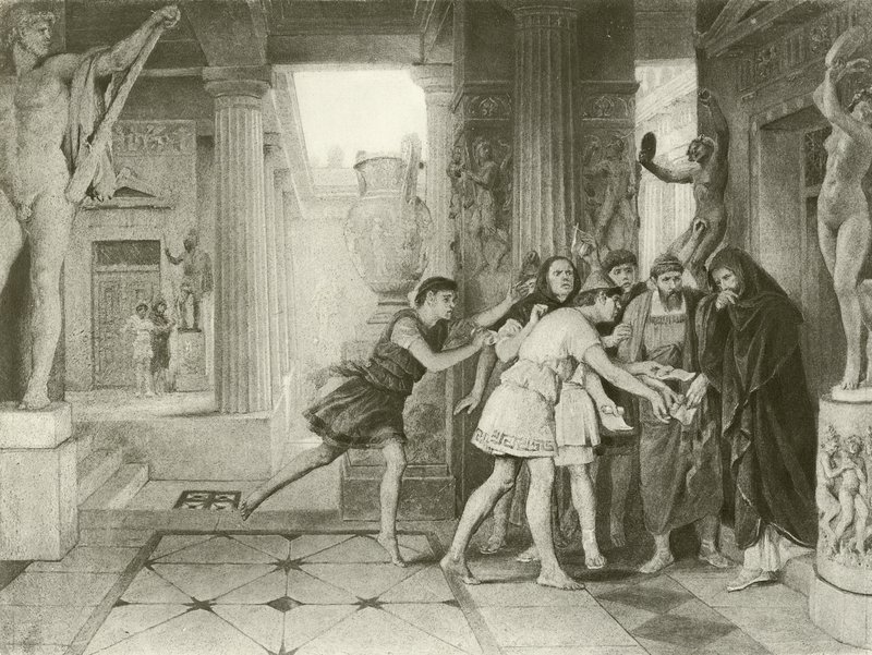 Timon af Athen. Akt III, Scene IV (dybtryk) af Felix Octavius Carr Darley