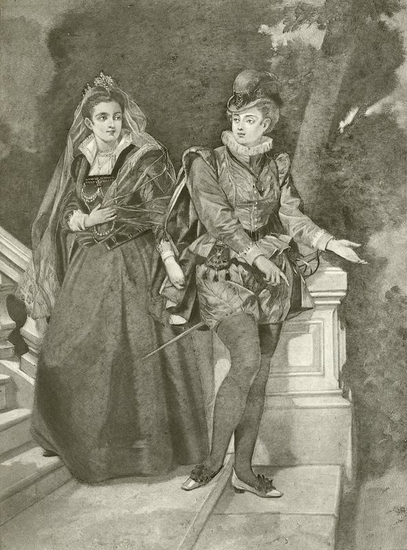 Tolvte nat. Akt III, Scene IV (dybtryk) af Felix Octavius Carr Darley