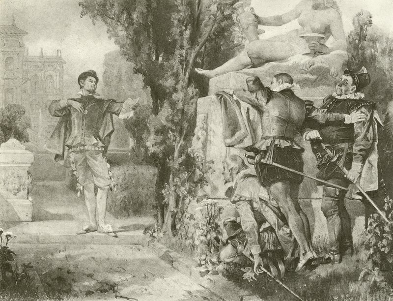 Tolvte nat. Akt I, Scene V (dybtryk) af Felix Octavius Carr Darley