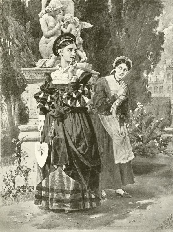 To herrer fra Verona. Akt I, Scene II (dybtryk) af Felix Octavius Carr Darley