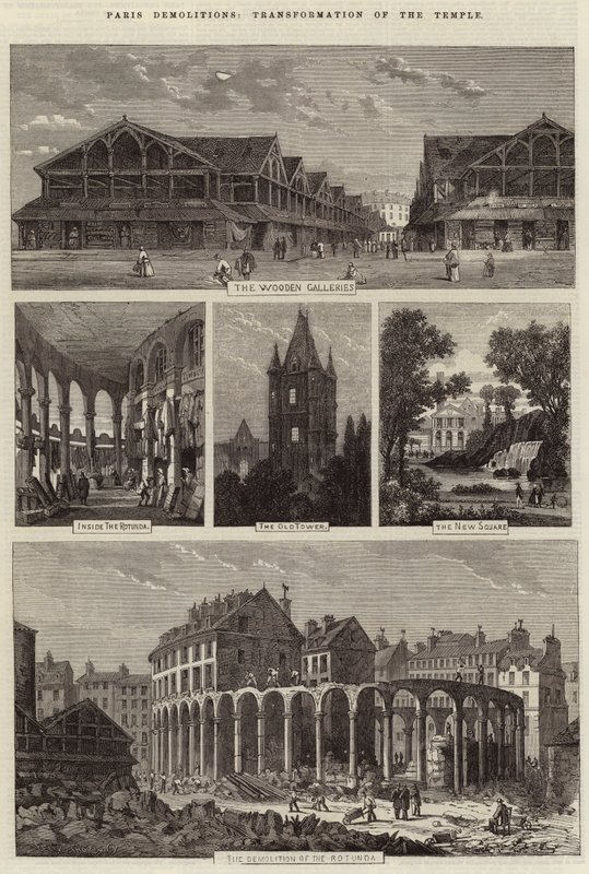 Paris nedrivninger, transformation af templet af Felix Thorigny