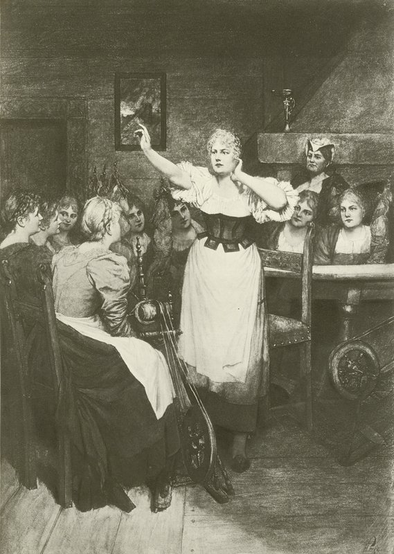 Den flyvende hollænder, anden akt scene i (dybtryk) af Ferdinand Leeke