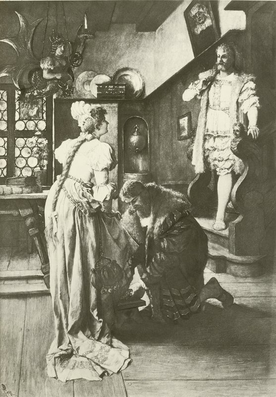 The Master-Singers of Nürnberg, akt III scene iv (gravure) af Ferdinand Leeke