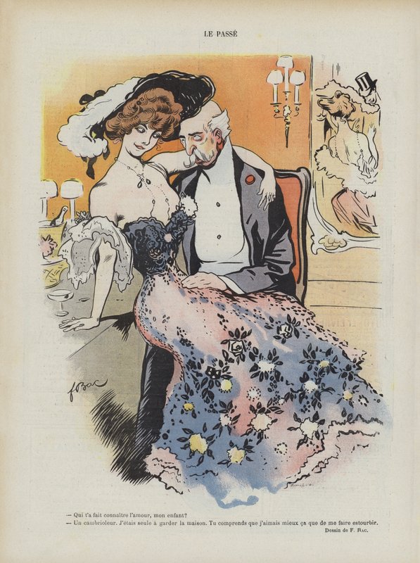 Illustration til Le Rire (farve litho) af Ferdinand Sigismund Bac