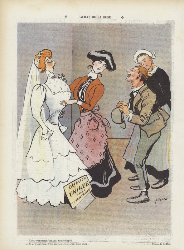 Illustration til Le Rire (farve litho) af Ferdinand Sigismund Bac