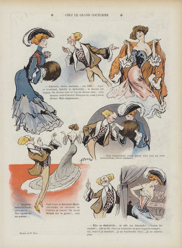 Illustration til Le Rire (farve litho) af Ferdinand Sigismund Bac