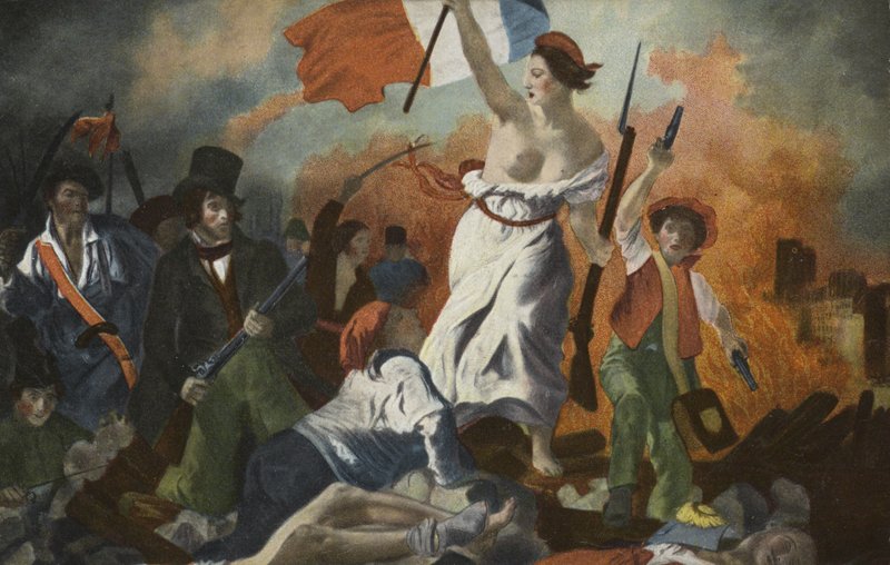 Frihed vejleder folket af Ferdinand Victor Eugene Delacroix