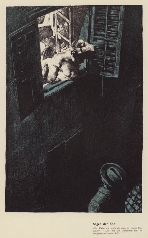 Ægteskabets velsignelser (farve litho) af Ferdinand von Reznicek