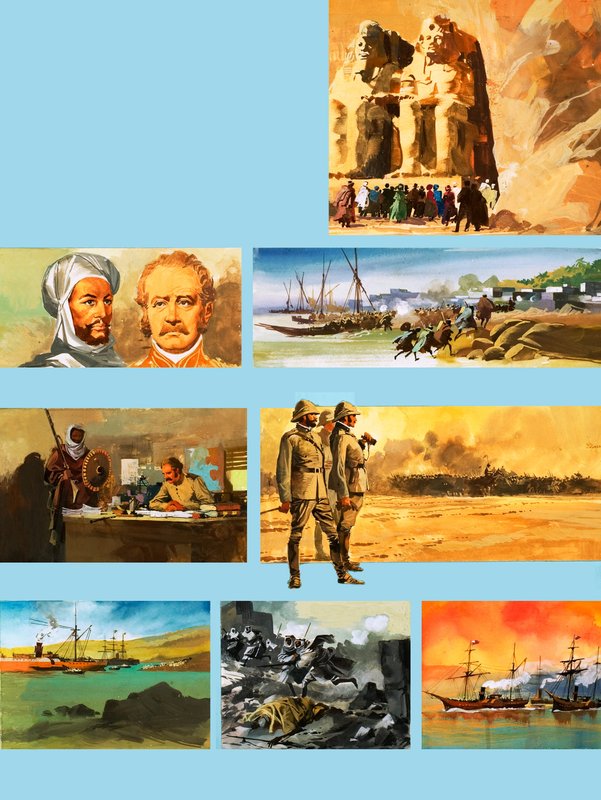 General Charles Gordon af Khartoum (gouache på papir) af Ferdinando Tacconi