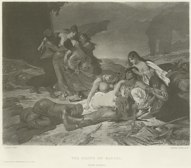 Havanas død (dybtryk) af Fernand Cormon