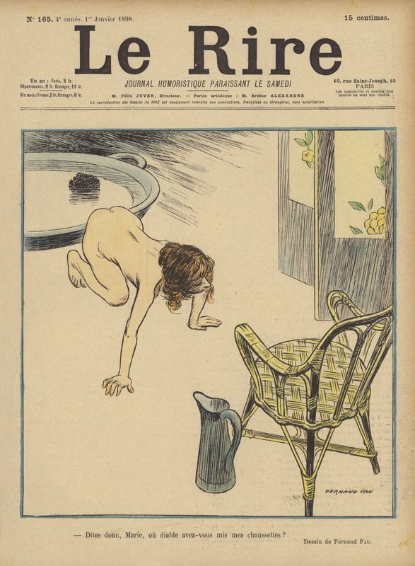 Illustration til Le Rire af Fernand Fau