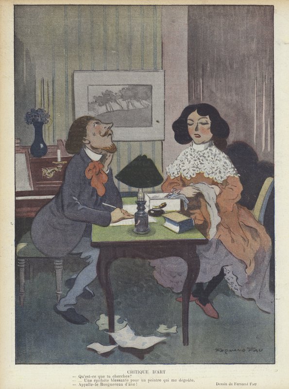 Illustration til Le Rire af Fernand Fau