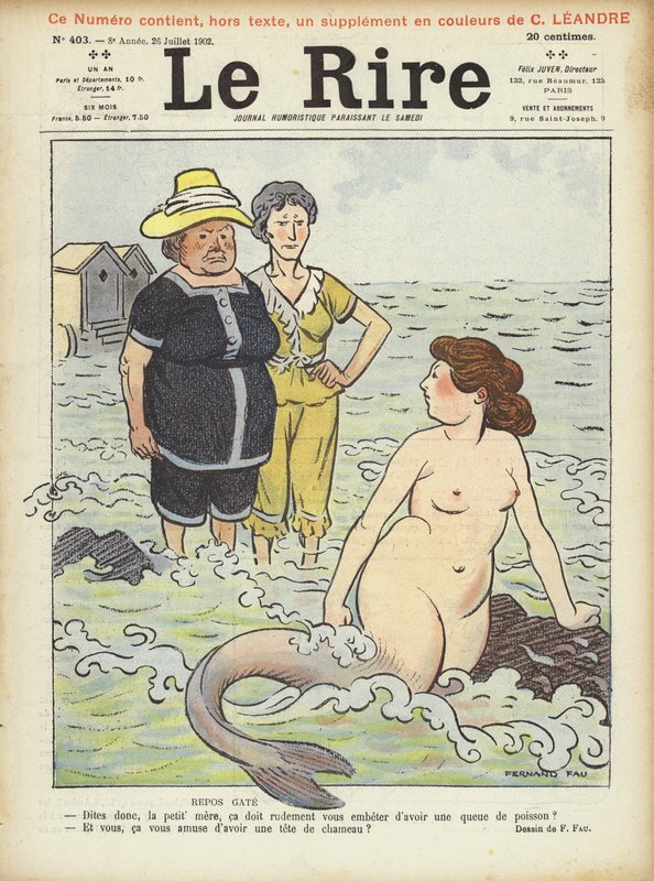 Illustration til Le Rire af Fernand Fau
