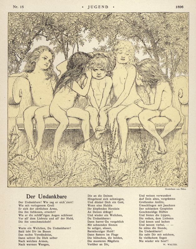 Den utaknemmelige (litho) af Fidus