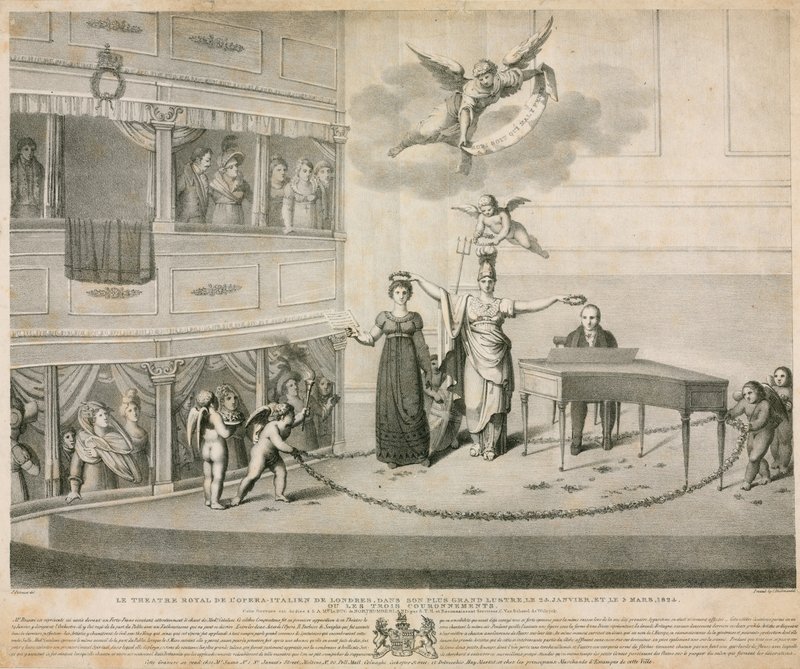 Hendes Majestæts Teater; Italienske Operahus, London af Filippo Pistrucci